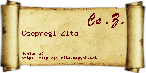 Csepregi Zita névjegykártya